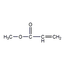 Methyl acrylate structural formula