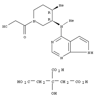 540737-29-9 1-piperidinepropanenitrile, 4-methyl-3-(methyl-7h-pyrrolo[2,3-d]pyrimidin-4-ylamino)-β-oxo-, (3r,4r)-, 2-hydroxy-1,2,3-propanetricarboxylate (1:1)