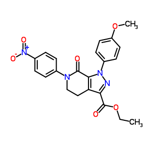 536759-91-8 ethyl 1-(4-methoxyphenyl)-6-(4-nitrophenyl)-7-oxo-4,5,6,7-tetrahydro-1H-pyrazolo[3,4-c]pyridine-3-carboxylate