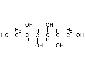 D-mannitol structural formula