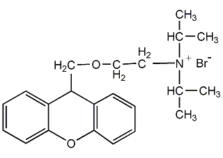 Propantheline bromide structural formula