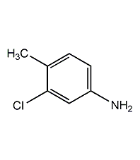 3-chloro-4-methylaniline structural formula