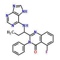 870281-82-6;1146702-54-6 5-Fluoro-3-phenyl-2-[1-(9H-purin-6-ylamino)propyl]-4(3H)-quinazolinone