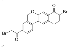 1438383-89-1 9-Bromo-3-(2-Bromo Acetyl)-10,11-Dihydro-5H-dibenzo(c,g) Chromen-8(9H)-one