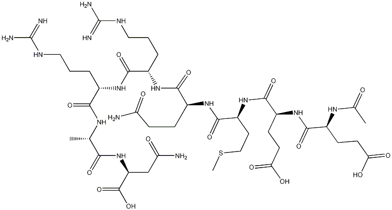 868844-74-0 n-acetyl-l-alpha-glutamyl-l-alpha-glutamyl-l-methionyl-l-glutaminyl-l-arginyl-l-arginyl-l-alanyl-l-alpha-asparagine