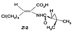 877674-77-6 (+)-(Z)-7-Chloro-2-(2,2-dimethylcyclopropanecarboxamido)-2-heptenoic acid