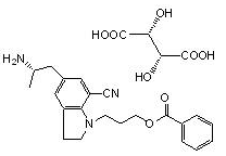 239463-85-5 5-[(2r)-2-aminopropyl]-1-[3-(benzoyloxy)propyl]-2,3-dihydro-7-carbonitrile-1h-indole (2r,3r)-2,3-dihydroxybutanedioate (1:1)