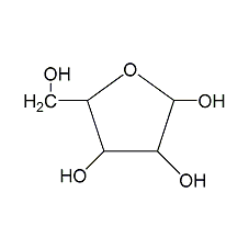 d(-)-ribose structural formula