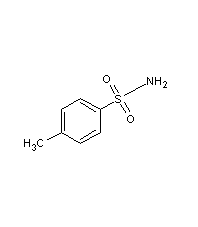 Structural formula of p-toluenesulfonamide
