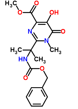 888504-27-6 1,6-dihydro-5-hydroxy-1-methyl-2-[1-methyl-1-[[(phenylmethoxy)carbonyl]amino]ethyl]-6-oxo-4-pyrimidinecarboxylic acid methyl ester