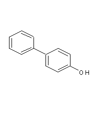 P-Hydroxybiphenyl Structural Formula