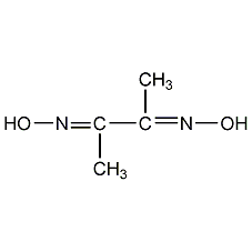 Dimethyl glycoxime structural formula
