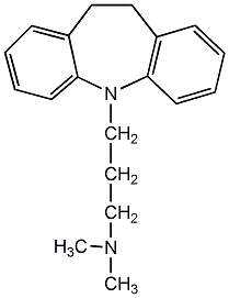 Imipramine structural formula