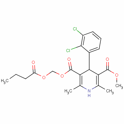 167221-71-8 Methyl (1-oxobutoxy)methyl 4-(2,3-dichlorophenyl)-1,4-dihydro-2,6-dime thyl-3,5-pyridinedicarboxylate