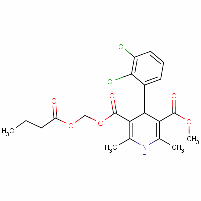 167221-71-8 methyl (1-oxobutoxy)methyl 4-(2,3-dichlorophenyl)-1,4-dihydro-2,6-dime thyl-3,5-pyridinedicarboxylate