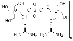63502-25-0 Tetrakis(hydroxymethyl)phosphonium sulfate urea polymer