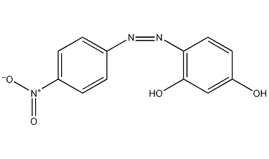 structural formula of p-nitrophenylazoresorcinol